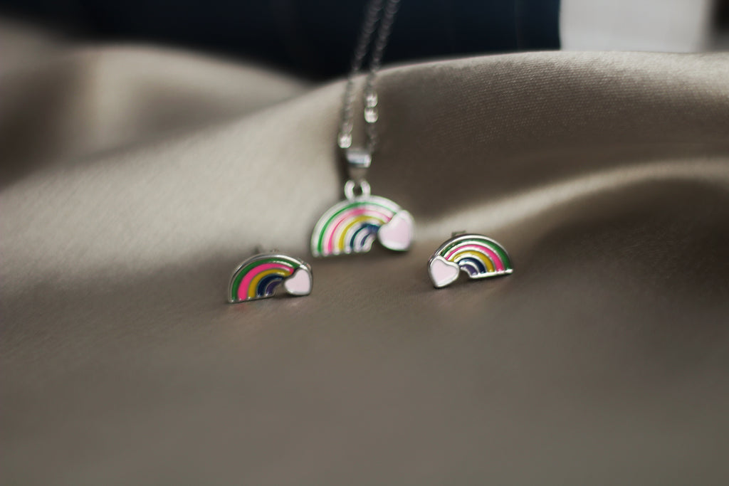Rainbow- Kids Pendant set