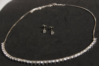 Tennis Necklace ( with chain )