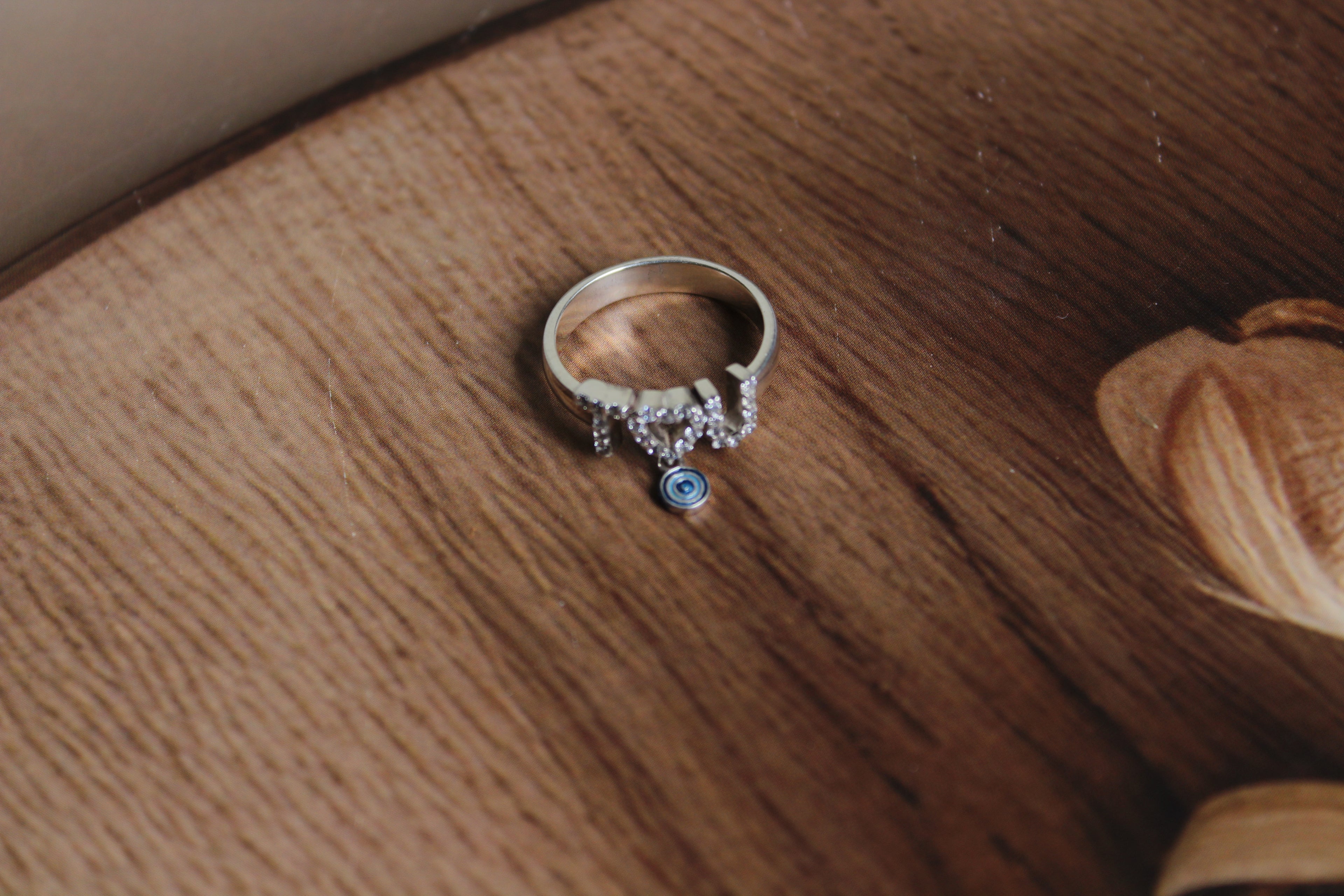 LOVE RING with Evil Eye