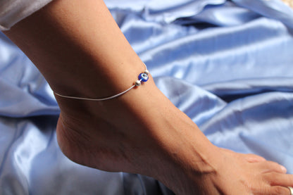 Evil Eye Anklet(Snake Chain)