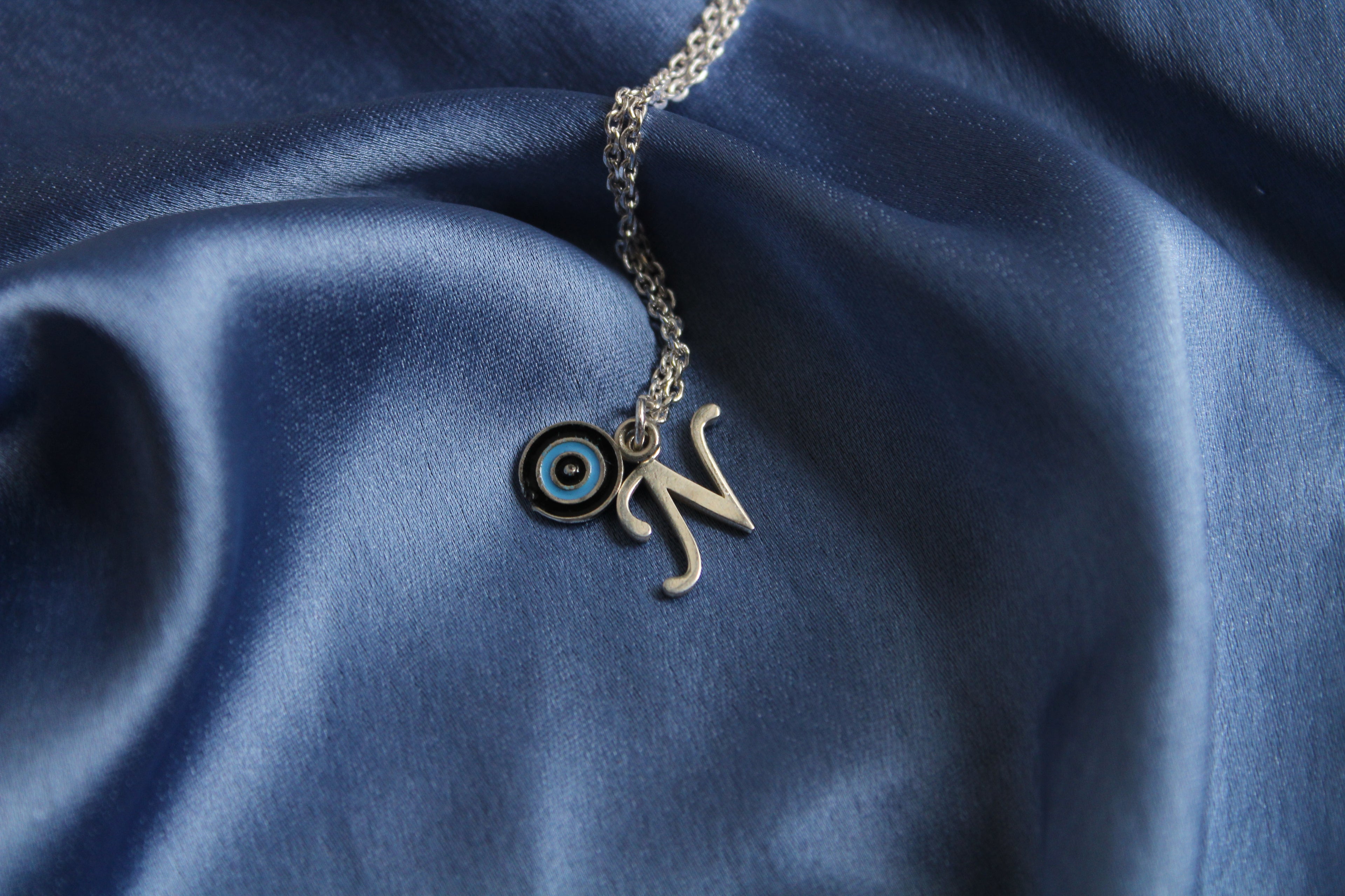 NAZARIYA INITIAL + EVIL EYE Charm Bracelet