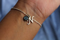 NAZARIYA INITIAL + EVIL EYE Charm Bracelet