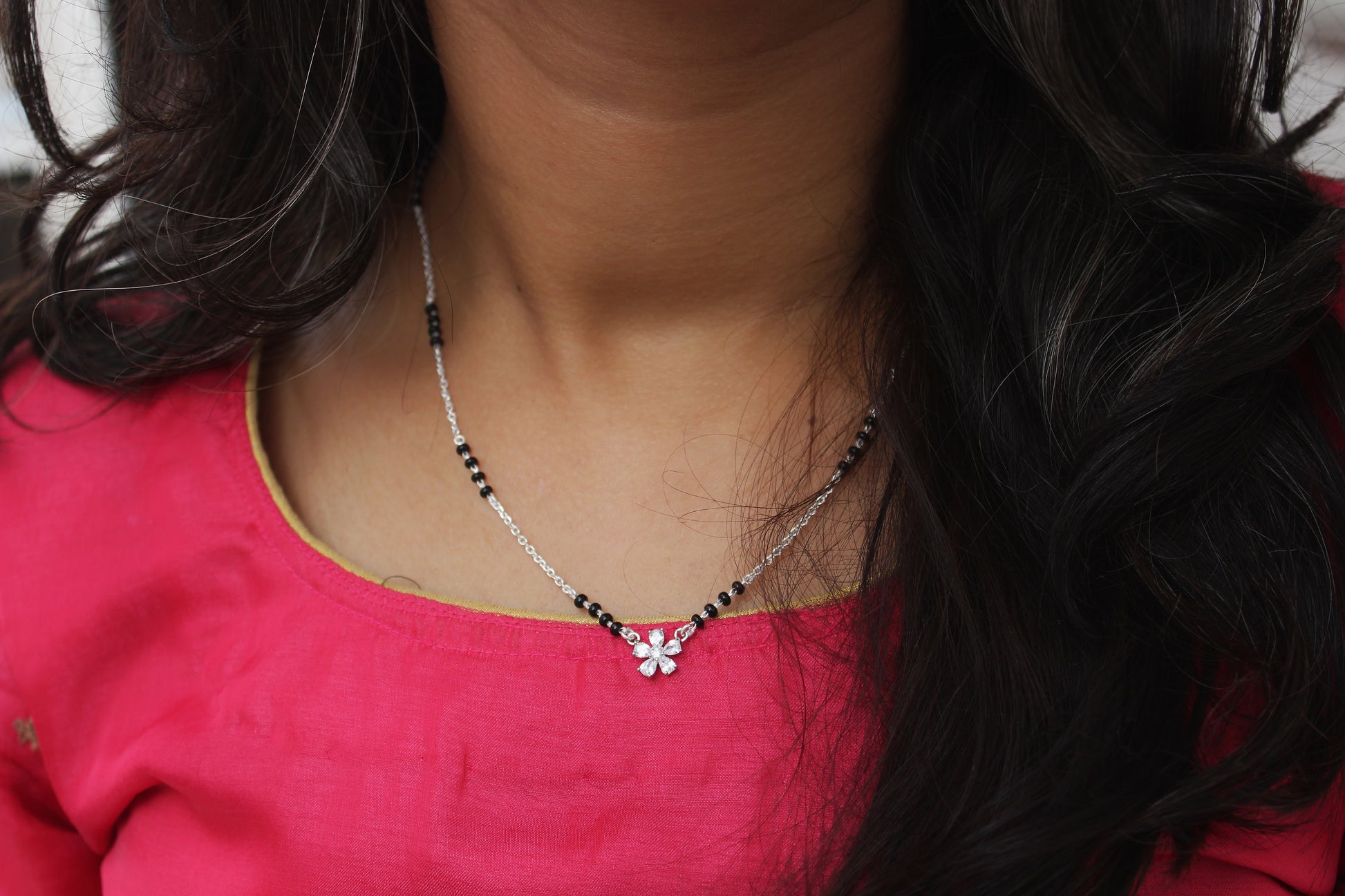 MIRAYA- 92.5 Mangalsutra Flower