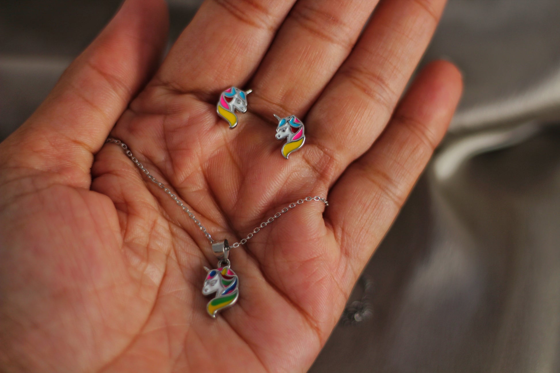 Unicorn- Kids pendant set