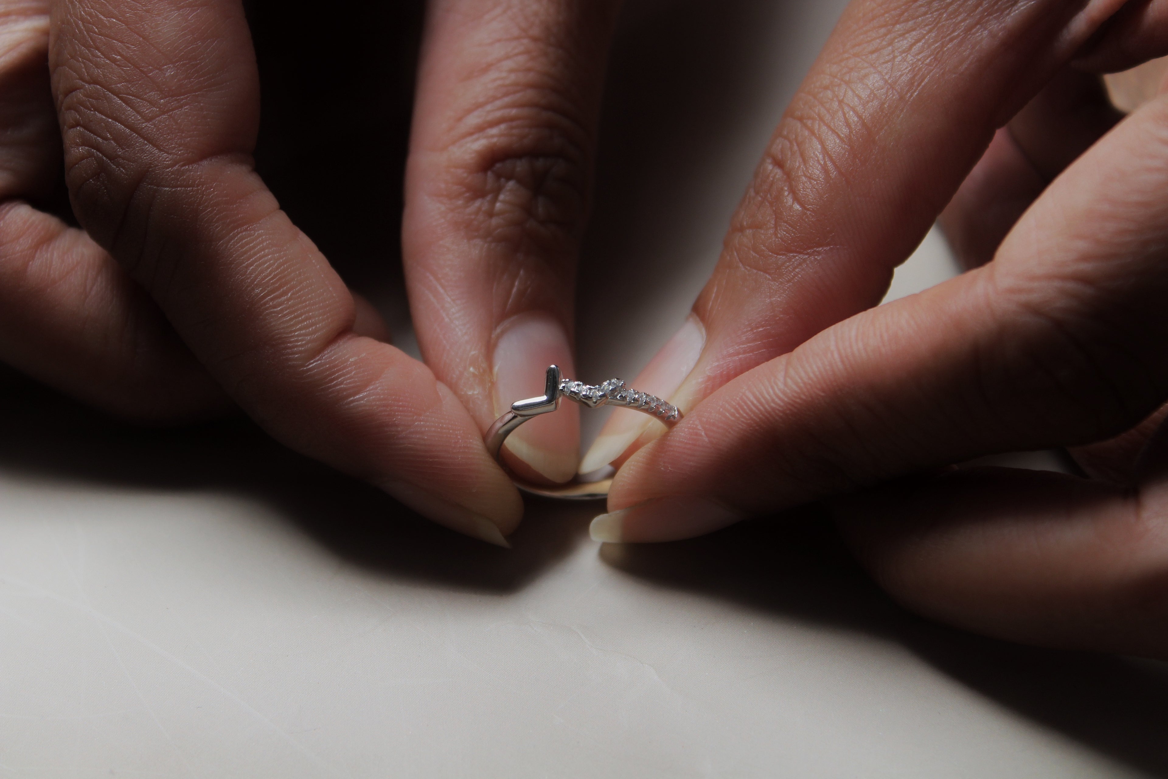 MEERA- Twin Heart Ring