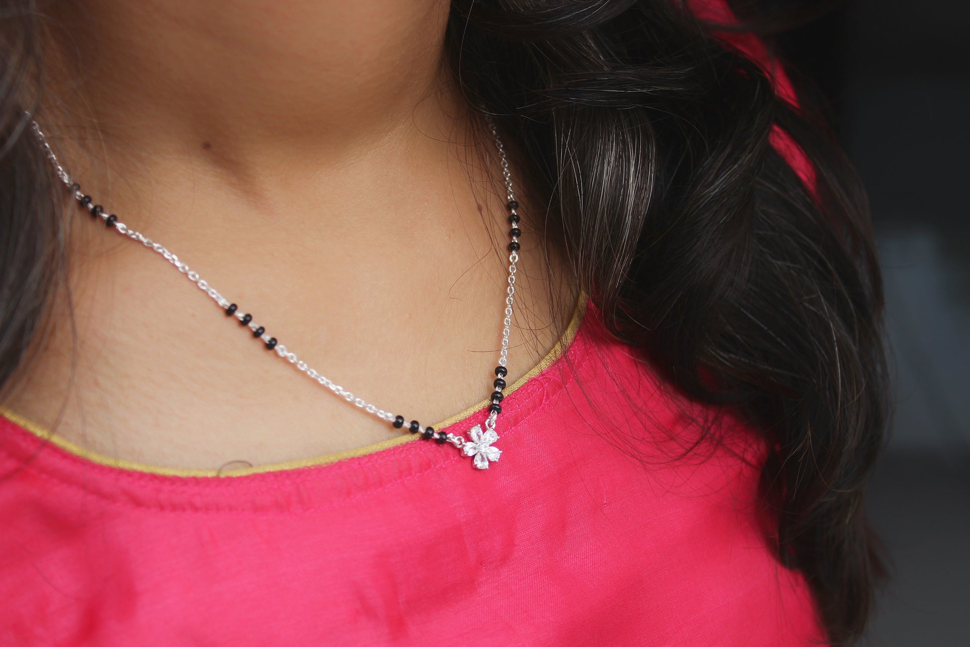 MIRAYA- 92.5 Mangalsutra Flower