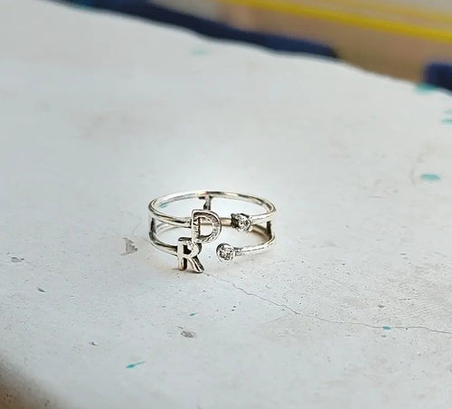 COUPLE INITIAL Ring (Customized)