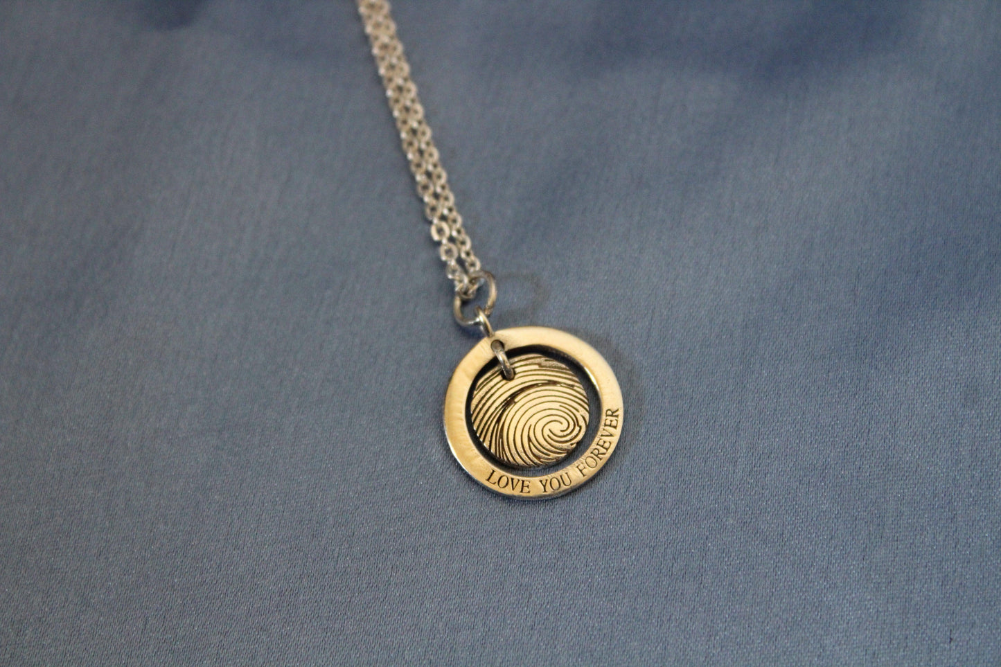 Customized Fingerprint Pendant-2 (With Chain) - Fankaarii