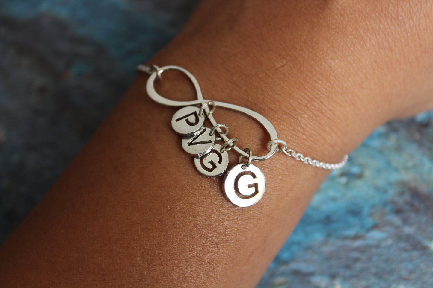 Customized Infinity Initial Bracelet