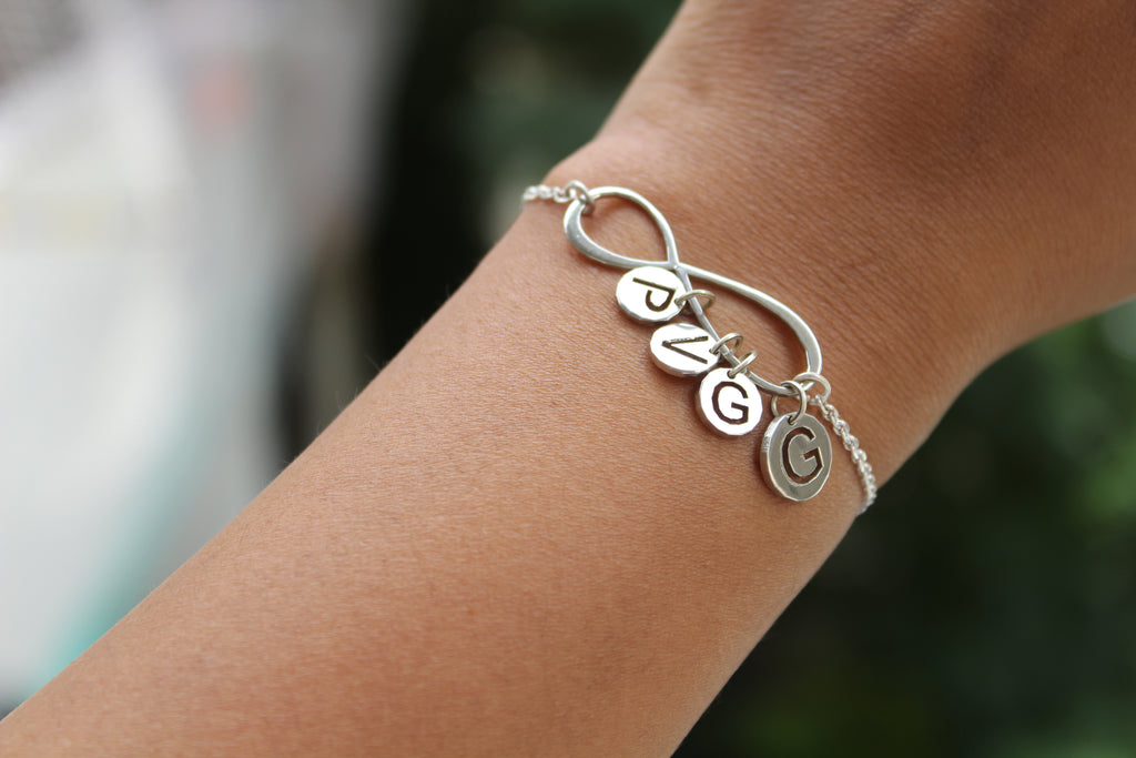 FOREVER TOGETHER Infinity + Initial Family Bracelet