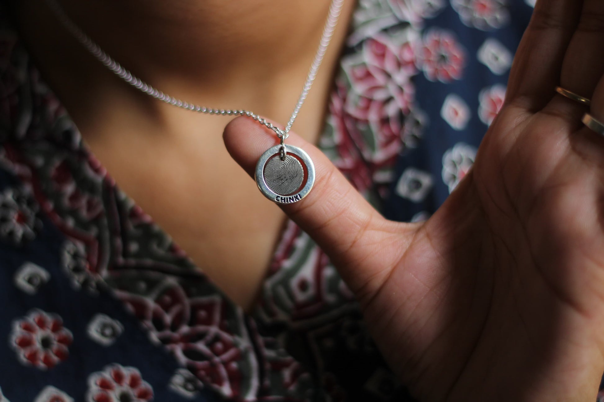 SAAYA Fingerprint Pendant (With Chain)